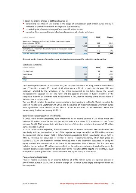 to download Telecom Italia Annual Report 2011 - Company Reporting