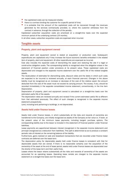 to download Telecom Italia Annual Report 2011 - Company Reporting