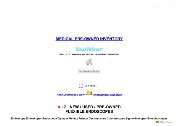Olympus Pentax Fujinon  Endoscopes ... - Veterinary Endoscopes