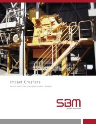 Product line impact crushers - SBM