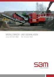 Mobile brech- und Siebanlagen - SBM