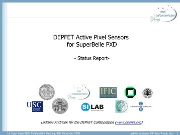 DEPFET Active Pixel Sensors for SuperBelle PXD - Belle II - KEK