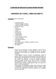 Amanida de conill amb escabetx 02.02.2009 - Escola de Turisme ...