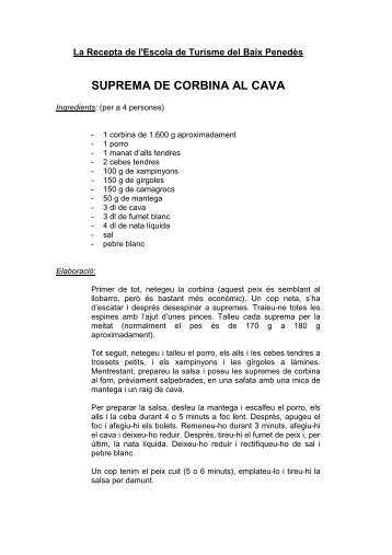 Suprema de corvina al cava 16.02.2009-1 - Escola de Turisme del ...