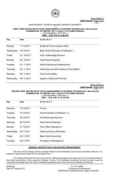 New Course Rashtrasant Tukadoji Maharaj Nagpur University New Course Rashtrasant Tukadoji Maharaj Nagpur University