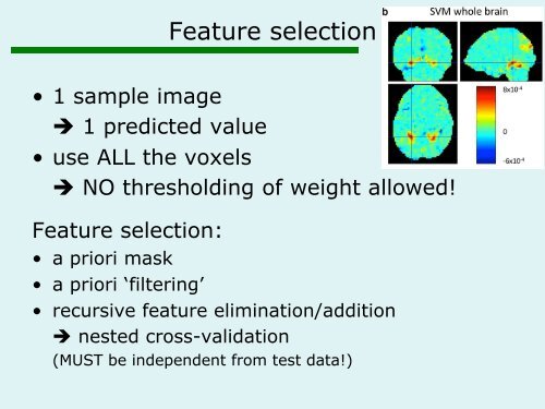 Pattern classification - Brain Research Imaging Centre Edinburgh