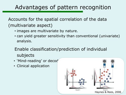 Pattern classification - Brain Research Imaging Centre Edinburgh