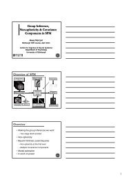 Covariance components - Brain Research Imaging Centre Edinburgh