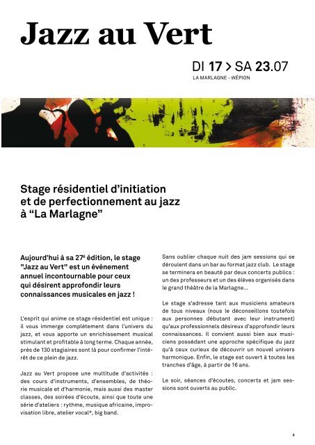 Jazz au Vert - Les Lundis d'Hortense