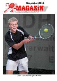 Dezember 2010 - Tennisgemeinschaft Barmstedt