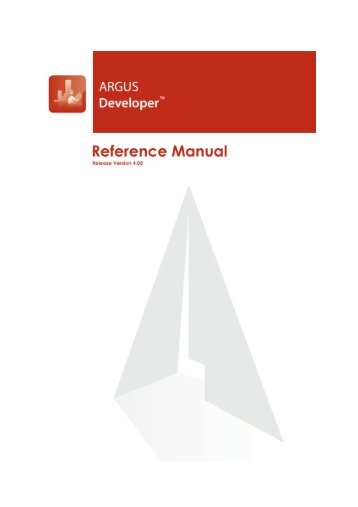 User Guide - ARGUS Software