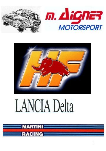 Sportteile Lancia Delta - Aigner Motorsport