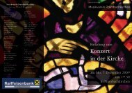 Konzert in der Kirche - Eferding