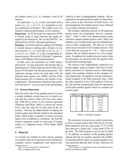 Learning to grade short answer questions using semantic similarity ...