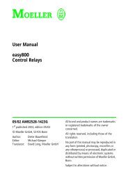 User Manual easy800 Control Relays