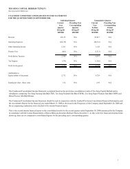 TEO SENG CAPITAL BERHAD (732762-T) The Condensed ...