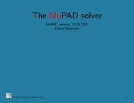 The MuPAD solver