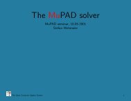 The MuPAD solver