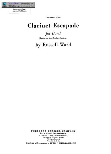 Clarinet Escapade