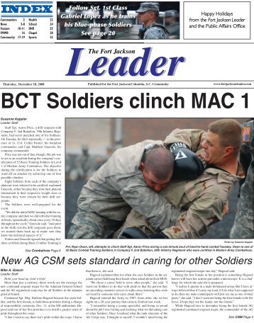 BCT Soldiers clinch MAC 1 - Fort Jackson - U.S. Army