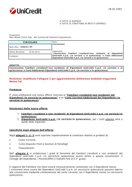 Titoli bancari unicredit clearance