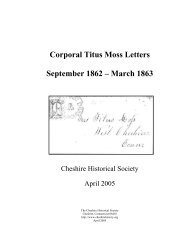 Corporal Titus Moss Letters - Cheshire Historical Society