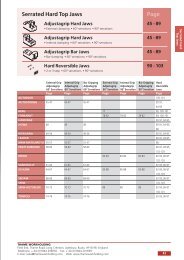 Serrated Hard Top Jaws - Thame Workholding