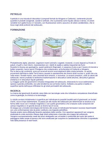 PETROLIO FORMAZIONE RICERCA