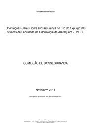 Protocolo Expurgo - Faculdade de Odontologia - Unesp