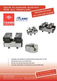 Your clamping system For all profiles! - Thame Workholding