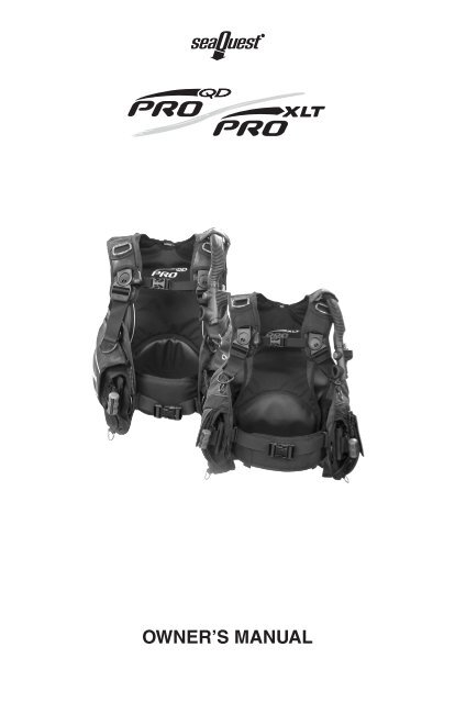 Pro QD/XLT BC Owner's Manual - Aqua Lung