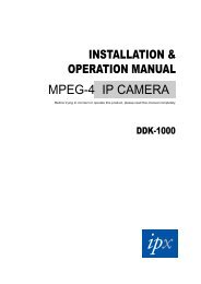 MPEG-4 IP CAMERA - IPX