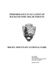 performance evaluation of backcountry solar toilets rocky mountain ...