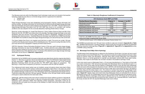 Final Baseline Hydrology Report - October 2012 - Urban Drainage ...