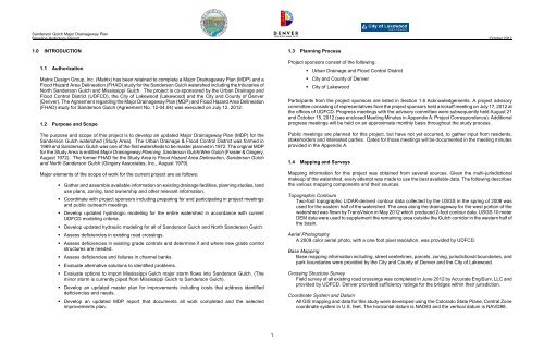 Final Baseline Hydrology Report - October 2012 - Urban Drainage ...