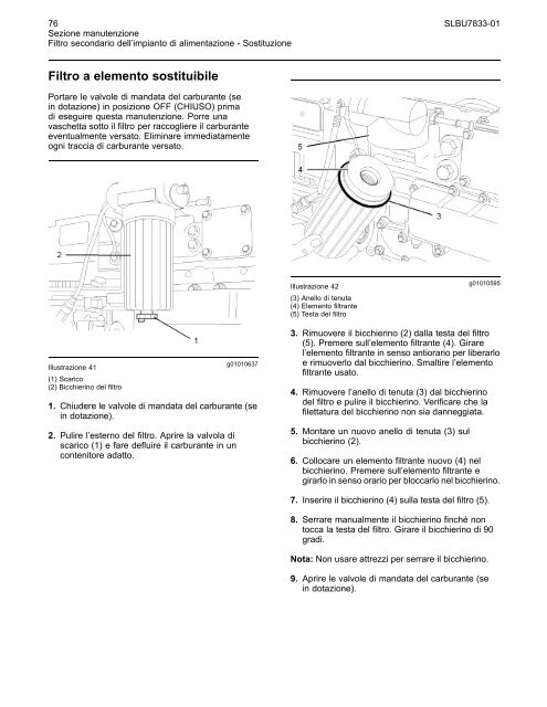 Avviamento del motore - Alessandri srl