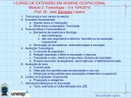 I CURSO DE EXTENSÃO EM HIGIENE OCUPACIONAL MÃ³dulo 2: Toxicologia ...