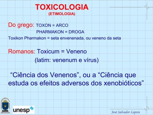 I CURSO DE EXTENSÃO EM HIGIENE OCUPACIONAL MÃ³dulo 2: Toxicologia ...