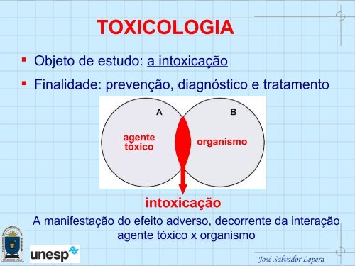 I CURSO DE EXTENSÃO EM HIGIENE OCUPACIONAL MÃ³dulo 2: Toxicologia ...