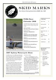 SKID MARKS - Post Classic Racing Association of NSW