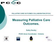 Measuring palliative care outcomes, Kathy Hendry - wcmics
