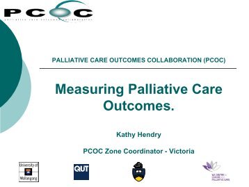 Measuring palliative care outcomes, Kathy Hendry - wcmics