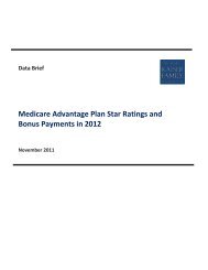 Medicare Advantage Plan Star Ratings and Bonus Payments 2012 ...