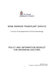 Bone Marrow Transplant Service- Final Report - wcmics