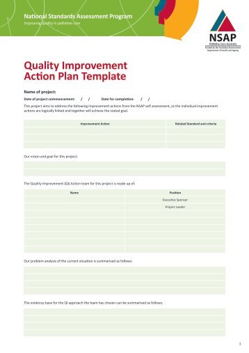 NSAP QI action plan template - CareSearch