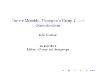 Inverse Monoids, Thompson's Group V and Generalisations - CAUL