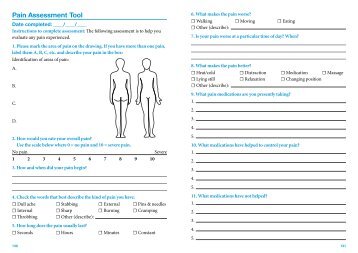 Pain Assessment Tool - CareSearch