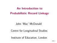 An Introduction to Probabilistic Record Linkage John 'Mac ...