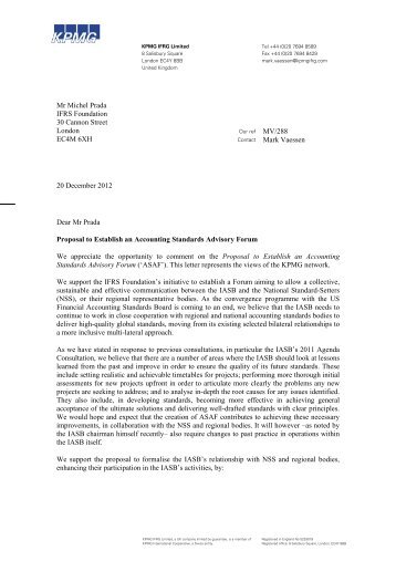 KPMG comment letter - eIFRS