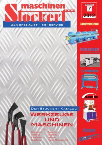 Maschinen Stockert Hauptkatalog